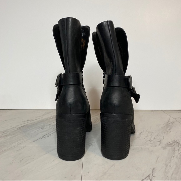 New! Korks Meegan Mid Shaft Black Leather Boot 9.5 - Picture 3 of 14